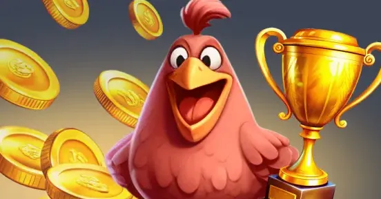 Kokobet hen met trofee